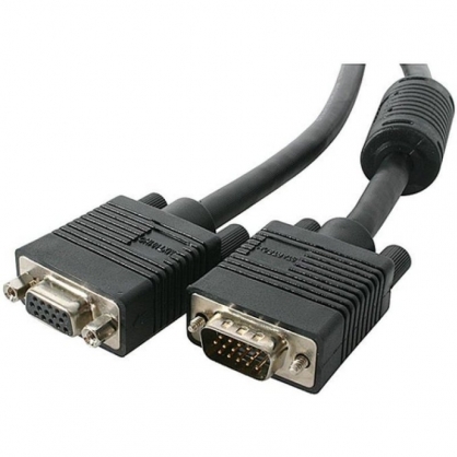 Startech Cable Coaxial Extensor VGA de Alta Resolucin para Monitor de Vdeo HD15 Macho a Hembra 10m