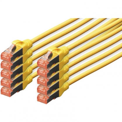 Digitus Cable de Red S-FTP Cat. 6 LSZH 5m Amarillo 10 Unidades
