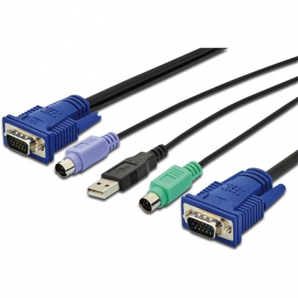 Digitus Cable para Video/Teclado y Ratn KVM 3 m