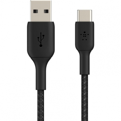 Belkin Boost Charge Cable Trenzado USB-C a USB-A 3 m Negro