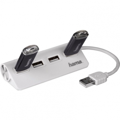 Hama PC Hub USB 2.0 Blanco