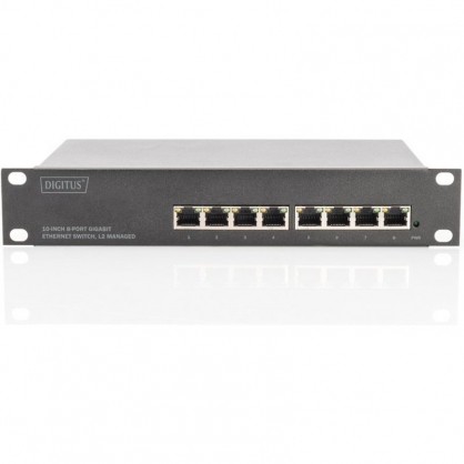 Digitus Conmutador Gigabit Ethernet 8Puertos 10" L2+ Managed