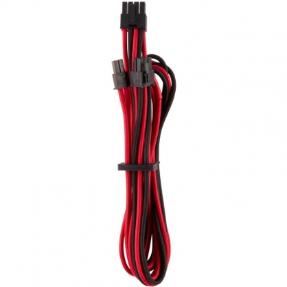 Corsair Cables PCIe Tipo 4Gen 4 con Revestimiento 65cm Rojo/Negro