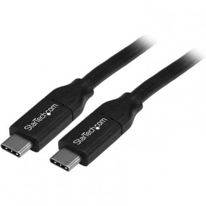 StarTech Cable USB-C con PD 5A 4m Negro