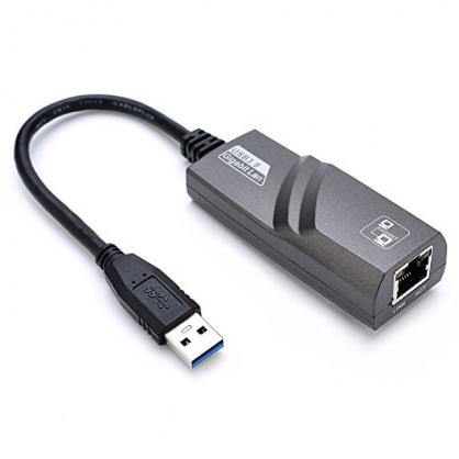 Yizhet Adaptador de Red USB Super Velocidad USB 3.0 to RJ45 10/100/1000MGigabit Ethernet para PC o Porttiles de Windows 10, 8, 7, XP, Vista, Mac OS,Adaptador de Red Network Cable