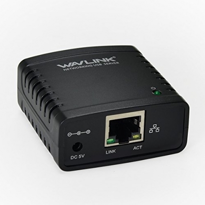 WAVLINK Servidor de impresin USB 2.0 a 10/100 Mbps Ethernet Servidor de impresin para Windows