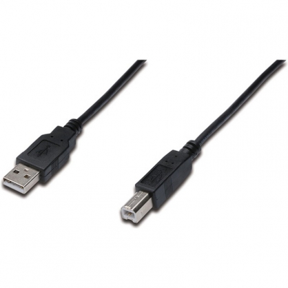 Digitus Cable de Conexin USB Tipo A-B 0.5m Negro